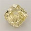 2.73 Ct. Fancy Intense Yellow Cushion Lab Grown Diamond