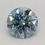 0.73 Ct. Fancy Vivid Blue Round Lab Grown Diamond