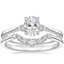 Platinum Aria Contoured Diamond Bridal Set