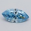 1.54 Ct. Fancy Vivid  Blue Marquise Lab Grown Diamond