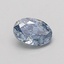 0.53 Ct. Fancy Vivid Blue Oval Lab Grown Diamond