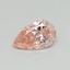0.32 Ct. Fancy Vivid Pink Pear Lab Grown Diamond
