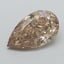 2.01 Ct. Light  Brown Pear Lab Grown Diamond