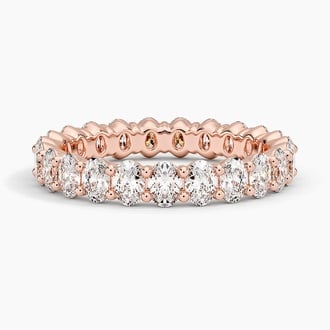 Oval Eternity Lab Diamond Ring (2 ct. tw.) in 14K Rose Gold