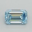 1.03 Ct. Fancy Intense Blue Emerald Lab Grown Diamond