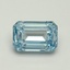 5.01 Ct. Fancy Intense Blue Emerald Lab Grown Diamond