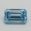 2.13 Ct. Fancy Vivid Blue Emerald Lab Grown Diamond