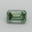 0.51 Ct. Fancy Vivid Pacific Green Emerald Lab Grown Diamond
