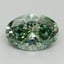 1.56 Ct. Fancy Vivid Pacific Green Oval Lab Grown Diamond