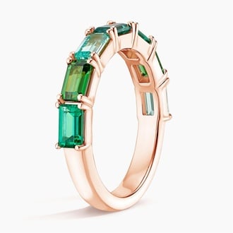 Luxe Spring Ombre Emerald Cut Ring