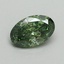 0.58 Ct. Fancy Vivid Green Oval Lab Grown Diamond
