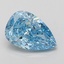 3.05 Ct. Fancy Vivid Blue Pear Lab Grown Diamond