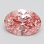 2.72 Ct. Fancy Vivid Pink Oval Lab Grown Diamond