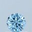 0.48 Ct. Fancy Vivid Blue Round Lab Grown Diamond