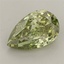 2.12 Ct. Fancy Vivid Green Pear Lab Grown Diamond