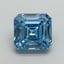 10.21 Ct. Fancy Vivid Blue Asscher Lab Grown Diamond