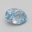 3.00 Ct. Fancy Vivid Blue Oval Lab Grown Diamond, smalltop view