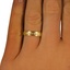 The Arrezo Ring, smalltop view on a hand