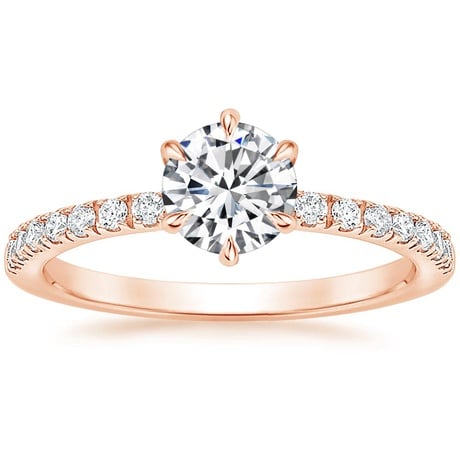 14K Rose Gold Bliss Diamond Ring (1/6 ct. tw.) with Bliss Diamond Ring (1/5 ct. tw.)