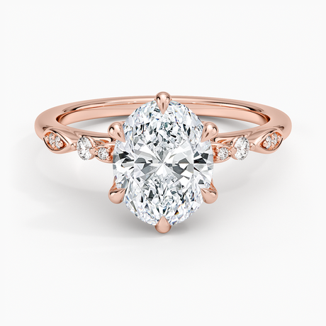 14K Rose Gold Rochelle Diamond Ring