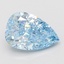 2.12 Ct. Fancy Vivid Blue Pear Lab Grown Diamond
