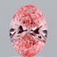 1.50 Ct. Fancy Vivid Pink Oval Lab Grown Diamond