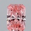 1.05 Ct. Fancy Vivid Pink Radiant Lab Grown Diamond