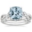 PT Aquamarine Willow Bridal Set (1/4 ct. tw.), smalltop view