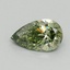 1.01 Ct. Fancy Vivid Green Pear Lab Grown Diamond