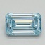 1.01 Ct. Fancy Intense Blue Emerald Lab Grown Diamond