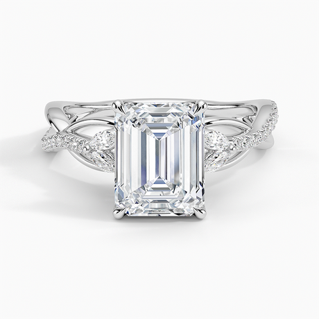 Nature Inspired Twisting Diamond Ring