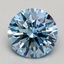 2.03 Ct. Fancy Blue Round Lab Grown Diamond