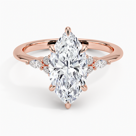 14K Rose Gold Nadia Diamond Ring