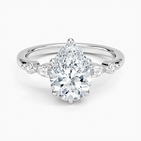 Marquise and Round Diamond Ring
