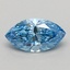 0.60 Ct. Fancy Vivid Blue Marquise Lab Grown Diamond