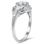 The Kesia Ring, smalltop view on a hand