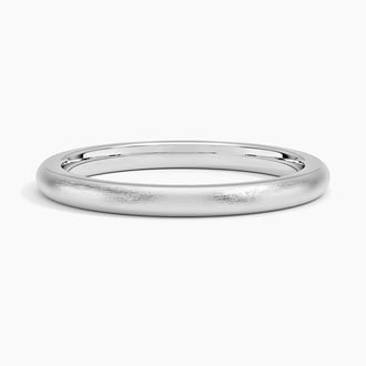 Satin Comfort Fit 2mm Wedding Ring