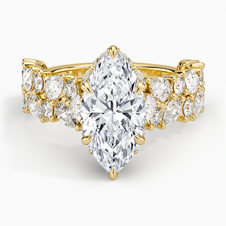 18K Yellow Gold Olivetta Double Row Diamond Ring (2 1/2 ct. tw.)