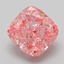 2.01 Ct. Fancy Vivid Pink Cushion Lab Grown Diamond