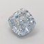1.08 Ct. Fancy Intense  Blue Cushion Lab Grown Diamond