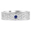 Custom Celtic Sapphire Wedding Band