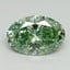 1.70 Ct. Fancy Vivid Pacific Green Oval Lab Grown Diamond