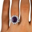 The Royal Ring, smallzoomed in top view on a hand