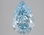 3.09 Ct. Fancy Vivid Blue Pear Lab Grown Diamond