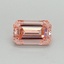 0.50 Ct. Fancy Vivid Pink Emerald Lab Grown Diamond