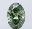 2.53 Ct. Fancy Vivid Green Oval Lab Grown Diamond