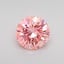 0.49 Ct. Fancy Vivid Pink Round Lab Grown Diamond