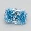 0.90 Ct. Fancy Vivid Blue Radiant Lab Grown Diamond