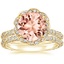 18KY Morganite Nova Diamond Bridal Set (3/4 ct. tw.), smalltop view