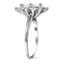 The Aaliyah Ring, smalltop view on a hand